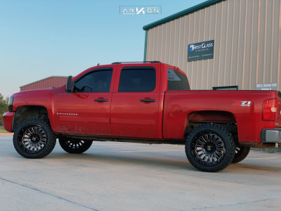 1 2008 Silverado 1500 Chevrolet Rough Country Suspension Lift 35in Arkon Off Road Alexander Black