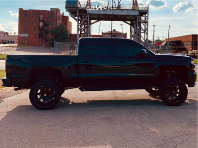 1 2018 Silverado 1500 Chevrolet Rough Country Suspension Lift 7in Arkon Off Road Lincoln Black