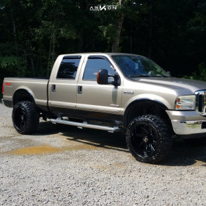 1 2006 F 250 Super Duty Ford Rough Country Suspension Lift 35in Arkon Off Road Lincoln Black