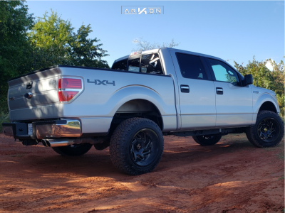 1 2013 F 150 Ford Rough Country Leveling Kit Arkon Off Road Cleopatra Black