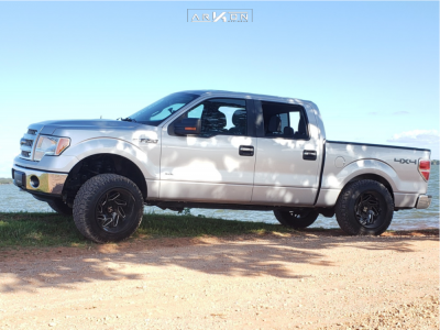 1 2013 F 150 Ford Rough Country Leveling Kit Arkon Off Road Cleopatra Black