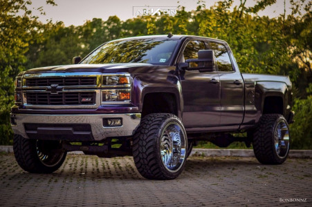 2014 Chevrolet Silverado 1500 - 24x14 -81mm - ARKON OFF-ROAD Crown Series Victory - Suspension Lift 5" - 35" x 13.5"