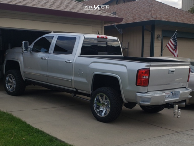 1 2017 Sierra 2500 Hd Gmc Rough Country Leveling Kit Arkon Off Road Lincoln Chrome