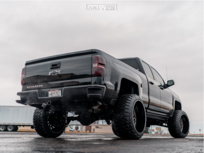 1 2015 Silverado 1500 Chevrolet Rough Country Suspension Lift 7in Arkon Off Road Crown Series Victory Black