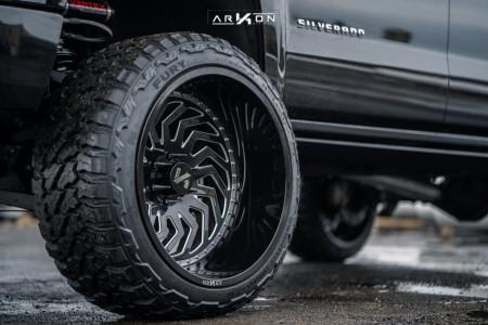 1 2015 Silverado 1500 Chevrolet Rough Country Suspension Lift 7in Arkon Off Road Crown Series Victory Black