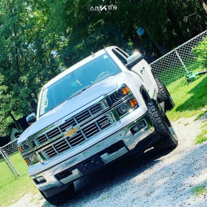 1 2015 Silverado 1500 Chevrolet Rough Country Suspension Lift 25in Arkon Off Road Crown Series Victory Black