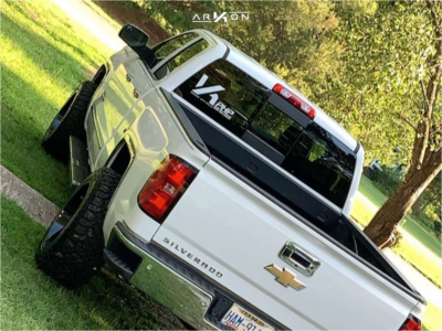 1 2015 Silverado 1500 Chevrolet Rough Country Suspension Lift 25in Arkon Off Road Crown Series Victory Black