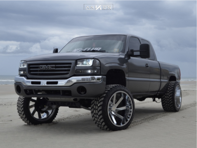 2004 GMC Sierra 1500 - 24x14 -81mm - ARKON OFF-ROAD Lincoln - Suspension Lift 6" - 35" x 13.5"