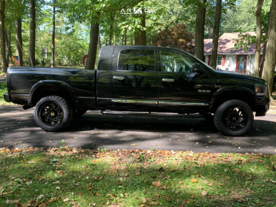 1 2008 Ram 1500 Dodge Stock Stock Arkon Off Road Cleopatra Machined Black