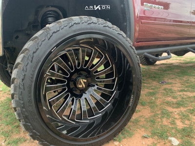 1 2015 Sierra 1500 Gmc Rough Country Suspension Lift 85in Arkon Off Road Alexander Black