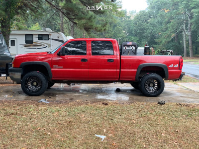 1 2005 Silverado 2500 Hd Chevrolet Rough Country Suspension Lift 3in Arkon Off Road Alexander Black
