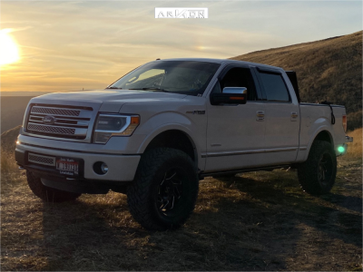 1 2014 F 150 Ford Rough Country Suspension Lift 35in Arkon Off Road Cleopatra Black