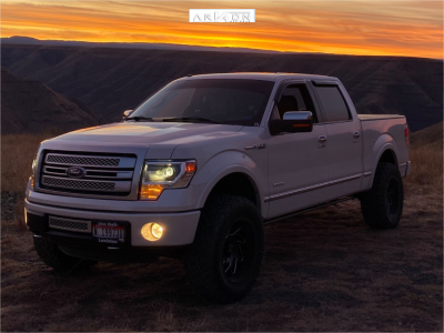 1 2014 F 150 Ford Rough Country Suspension Lift 35in Arkon Off Road Cleopatra Black