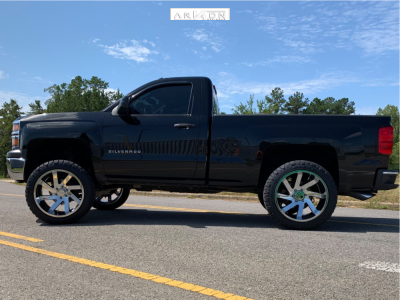 1 2014 Silverado 1500 Chevrolet Rough Country Suspension Lift 5in Arkon Off Road Lincoln Chrome