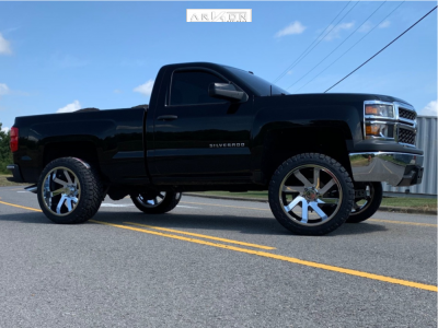 1 2014 Silverado 1500 Chevrolet Rough Country Suspension Lift 5in Arkon Off Road Lincoln Chrome
