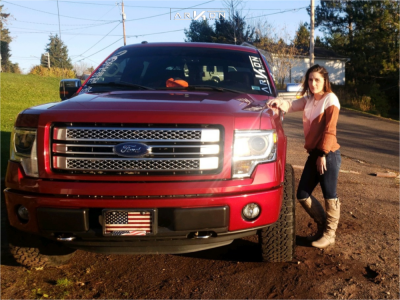 1 2014 F 150 Ford Rough Country Leveling Kit Arkon Off Road Cleopatra Machined Black