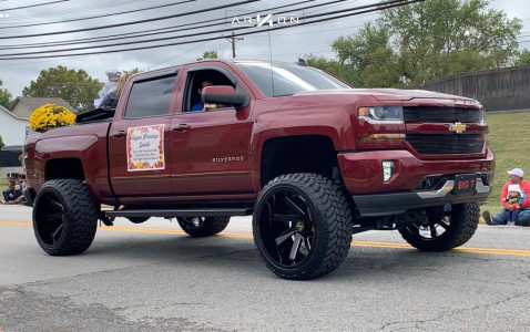 1 2017 Silverado 1500 Chevrolet Rough Country Suspension Lift 75in Body 3in Arkon Off Road Lincoln Black