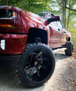 1 2017 Silverado 1500 Chevrolet Rough Country Suspension Lift 75in Body 3in Arkon Off Road Lincoln Black