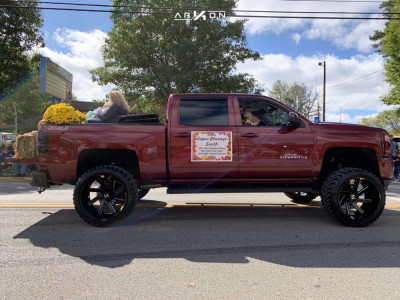 1 2017 Silverado 1500 Chevrolet Rough Country Suspension Lift 75in Body 3in Arkon Off Road Lincoln Black