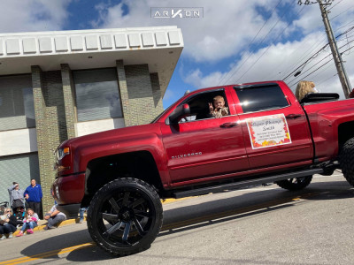1 2017 Silverado 1500 Chevrolet Rough Country Suspension Lift 75in Body 3in Arkon Off Road Lincoln Black