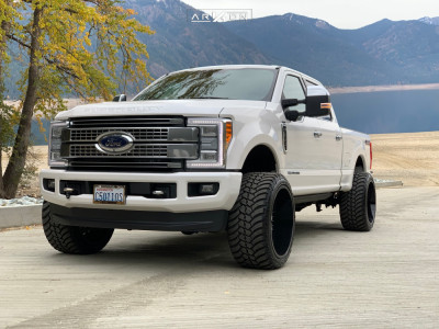 2017 Ford F-350 Super Duty - 24x14 -81mm - ARKON OFF-ROAD Crown Series Victory - Leveling Kit - 35" x 13.5"