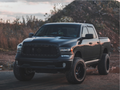 1 2015 1500 Ram Rough Country Leveling Kit Body Lift Arkon Off Road Cleopatra Black