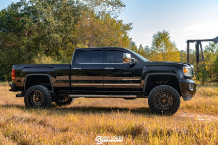 1 2016 Sierra 2500 Hd Gmc Rough Country Suspension Lift 5in Arkon Off Road Alexander Machined Black