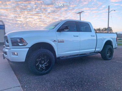 1 2018 2500 Ram Stock Air Suspension Arkon Off Road Cleopatra Machined Black