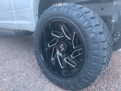 1 2018 2500 Ram Stock Air Suspension Arkon Off Road Cleopatra Machined Black
