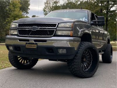 1 2006 Silverado 1500 Chevrolet Rough Country Suspension Lift 6in Arkon Off Road Alexander Machined Black