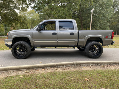 1 2006 Silverado 1500 Chevrolet Rough Country Suspension Lift 6in Arkon Off Road Alexander Machined Black