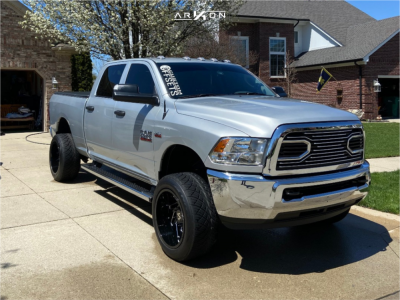1 2018 2500 Ram Rough Country Leveling Kit Arkon Off Road Cleopatra Black
