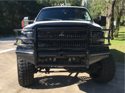 1 2006 F 250 Super Duty Ford Rough Country Suspension Lift 8in Arkon Off Road Crown Series Victory Machined Black