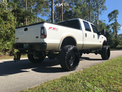 1 2006 F 250 Super Duty Ford Rough Country Suspension Lift 8in Arkon Off Road Crown Series Victory Machined Black