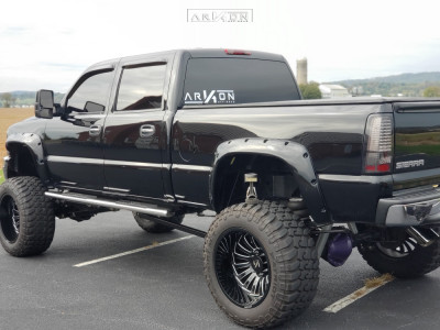 1 2004 Sierra 2500 Hd Classic Gmc Custom Suspension Lift 12in Arkon Off Road Alexander Black