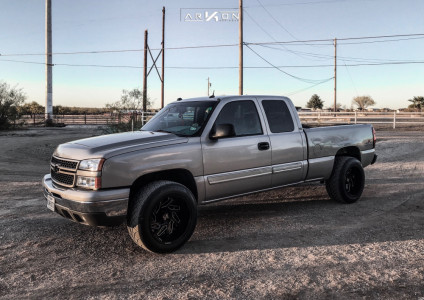 1 2004 Silverado 1500 Chevrolet Motofab Leveling Kit Arkon Off Road Cleopatra Machined Black