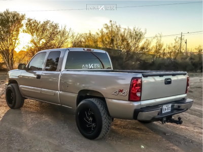 1 2004 Silverado 1500 Chevrolet Motofab Leveling Kit Arkon Off Road Cleopatra Machined Black