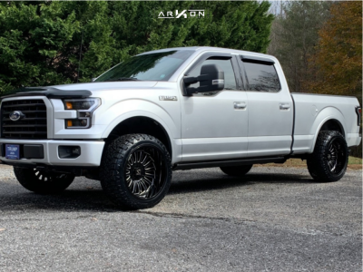 2016 Ford F-150 - 22x12 -51mm - ARKON OFF-ROAD Alexander - Leveling Kit - 33" x 12.5"