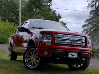 1 2014 F 150 Ford Rough Country Leveling Kit Arkon Off Road Cleopatra Machined Black