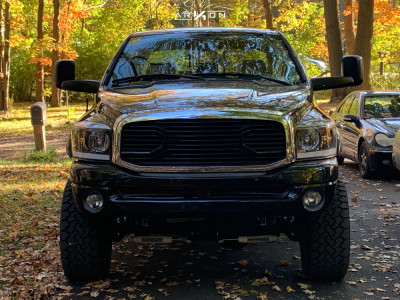1 2008 Ram 2500 Dodge Superlift Suspension Lift 4in Arkon Off Road Cleopatra Machined Black