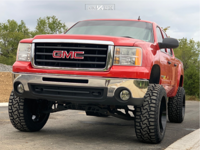 1 2010 Sierra 1500 Gmc Rough Country Suspension Lift 75in Arkon Off Road Lincoln Black