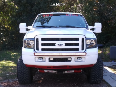 1 2007 F 250 Super Duty Ford Superlift Suspension Lift 6in Arkon Off Road Crown Series Victory Red