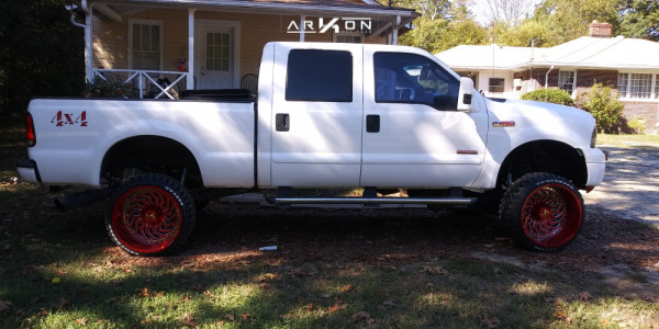1 2007 F 250 Super Duty Ford Superlift Suspension Lift 6in Arkon Off Road Crown Series Victory Red