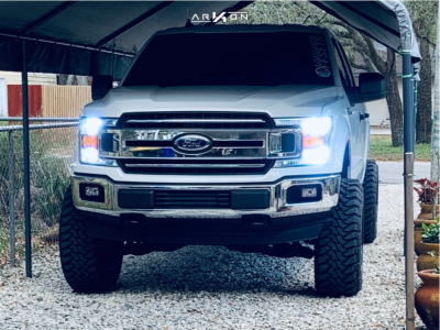 1 2019 F 150 Ford Rough Country Suspension Lift 6in Arkon Off Road Cleopatra Black