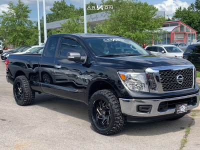 2018 Nissan Titan - 20x10 -25mm - ARKON OFF-ROAD Cleopatra - Leveling Kit - 33" x 12.5"