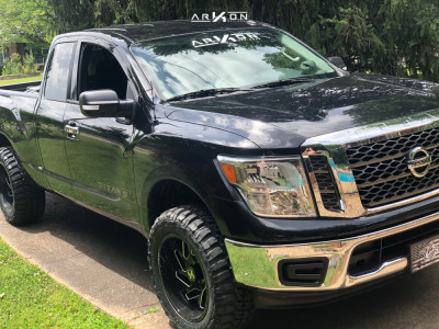 1 2018 Titan Nissan Fabtech Leveling Kit Arkon Off Road Cleopatra Black