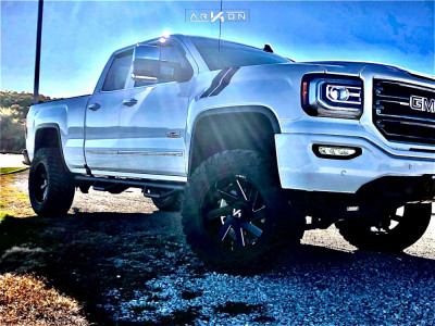 1 2016 Sierra 1500 Gmc Pro Comp Suspension Lift 6in Arkon Off Road Lincoln Machined Black