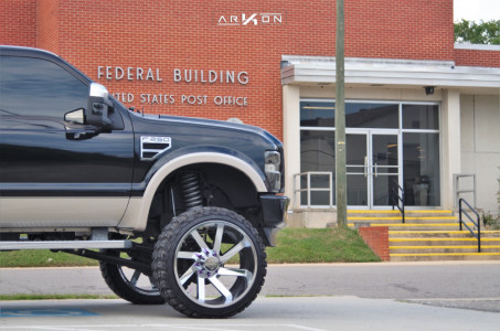 1 2010 F 250 Super Duty Ford Rough Country Suspension Lift 6in Arkon Off Road Lincoln Chrome