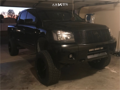 1 2010 Titan Nissan Rough Country Suspension Lift 6in Arkon Off Road Lincoln Black