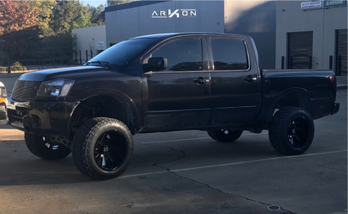 1 2010 Titan Nissan Rough Country Suspension Lift 6in Arkon Off Road Lincoln Black
